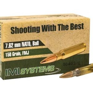 IMI Ammunition 7.62x51mm NATO 150 Grain M80 Full Metal Jacket