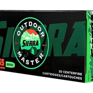 Sierra Outdoor Master Ammunition 223 Remington 55 Grain Jacketed Hollow Point Box of 20